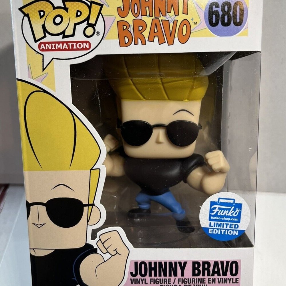 New FUNKO POP #680 “Johnny Bravo” Animation Funko Exclusive Vaulted Retired Mib!